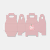 Roze pomkin 1st Birthday Bedankdoosjes (Uitgevouwen)