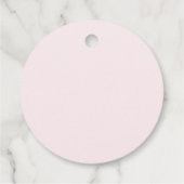 Roze pomkin Girl Baby shower Dank u wel Bedankjes Labels (Achterkant)