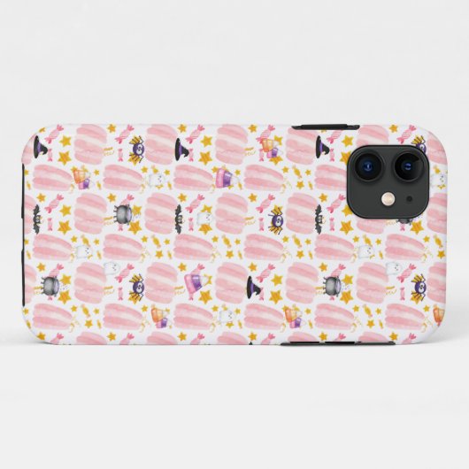 Roze pomkin Halloween Case-Mate iPhone Case (Achterkant (horizontaal))