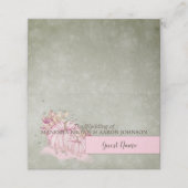 Roze pomkin Harvest Herfst - Place Card (Buitenkant ongevouwen)
