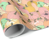 Roze pomkin-pleister cadeaupapier (Rol Hoek)