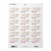 Roze pomkin  Truck Address Label (Full Sheet)