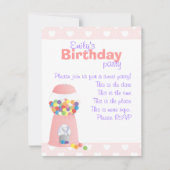 Roze pompelmachine kaart (Voorkant)