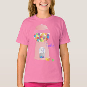 Roze pompelmachine t-shirt