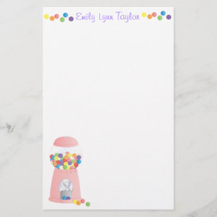 Roze pompmachine briefpapier