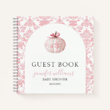 Roze Pompobabyshower Gastengeschenk Notitieboek