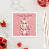 Roze Pompoen Baby Meisje Douche Servet (Insitu)