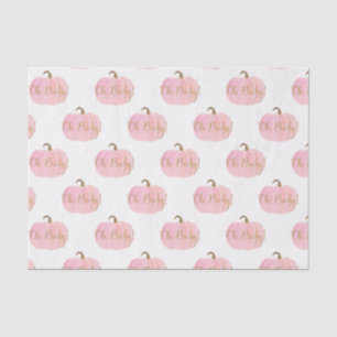 Roze Pompoen Herfst Goud Oh Baby! Shower Tissuepapier