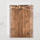 Roze Pompoen Herfst Rustiek Hout Lights Sweet 16 Kaart (Achterkant)