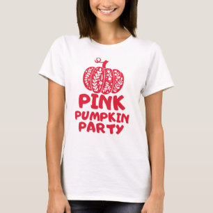 Roze pompoen Herfst T-shirt