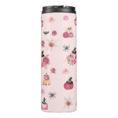Roze Pompoen Thermische Tumbler Thermosbeker (Achterkant)