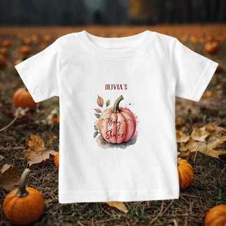Roze Pompoen Watercolor Boho Meisje Baby Shower