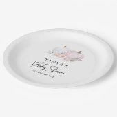 Roze pompoenen Baby shower Papier Bord (Gekanteld)