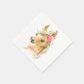 Roze Pony Baby shower Servet (Hoek)
