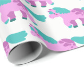 Roze Pony Cadeaupapier (Rol Hoek)