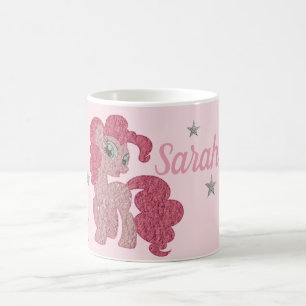 roze Pony gepersonaliseerd Koffiemok