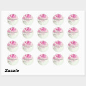  Roze Pony Mason Jar Wedding Favor Label (Vel)