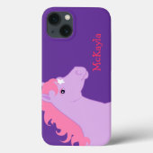 Roze Pony op maat Case-Mate iPhone Case (Achterkant)