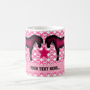 Roze Pony op maat Koffiemok