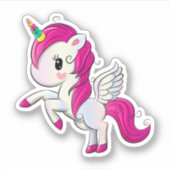 Roze Pony Sticker (Voorkant)