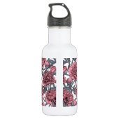 Roze pony-tuin waterfles (Achterkant)