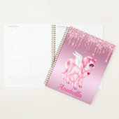 Roze Pony Unicorn Glitter Drives Planner (Display)