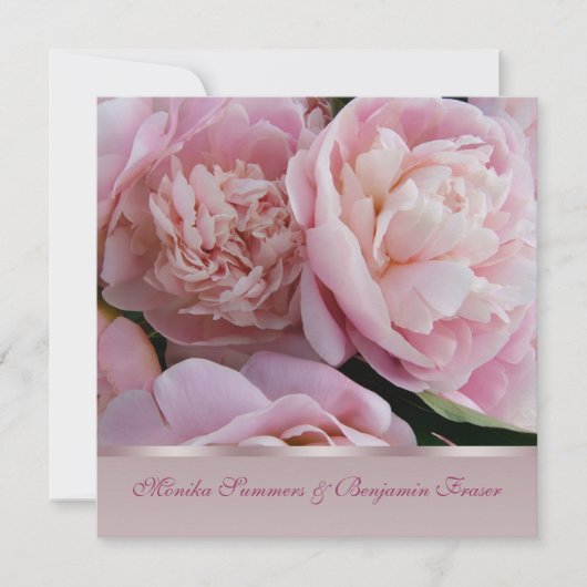 Roze pony Wedding Invitation Kaart (Voorkant)