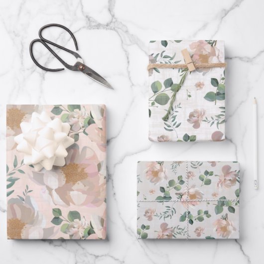 Roze pony's Weddenschap Gift Wrap Inpakpapier Vel (Voorkant)