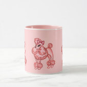 Roze Poodle Mok (Midden)