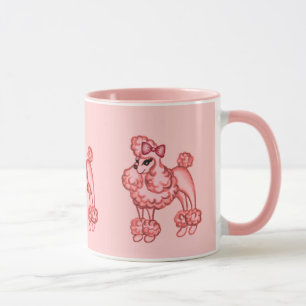 Roze Poodle Mok