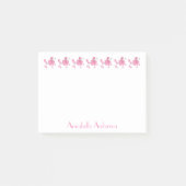 Roze poodle Parade Post-it® Notes (Voorkant)