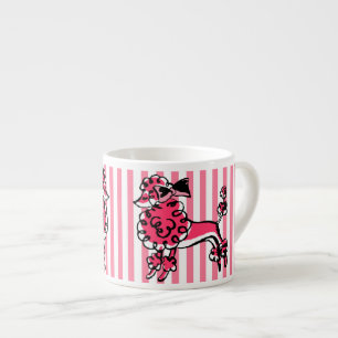 Roze Poodle uit de jaren 50 Espresso Kop