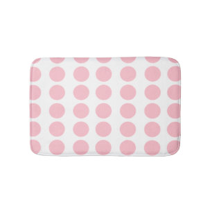 Roze pooldots design badmat