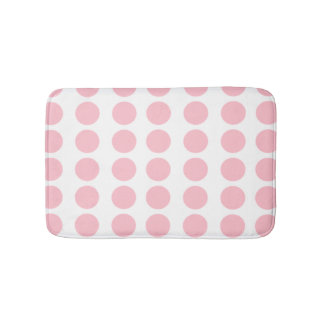 Roze pooldots design badmat