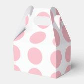 Roze pooldots design bedankdoosjes (Achterkant)