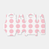 Roze pooldots design bedankdoosjes (Uitgevouwen)
