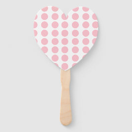 Roze pooldots design handwaaier