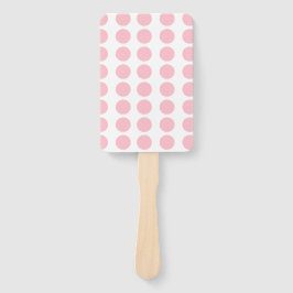 Roze pooldots design handwaaier