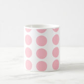 Roze pooldots design koffiemok (Center)