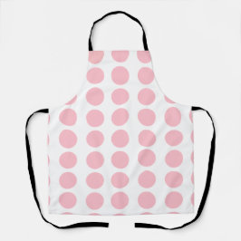 Roze pooldots design schort