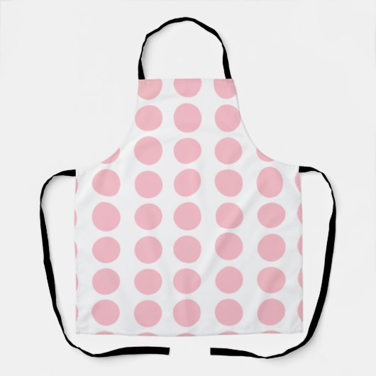 Roze pooldots design schort (Voorkant)