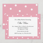  roze pooldots kaart (Voorkant / Achterkant)