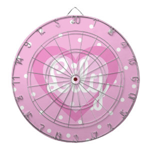  roze  poolpunt dartbord