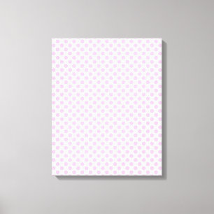 Roze poolpunten met achtergrond canvas afdruk