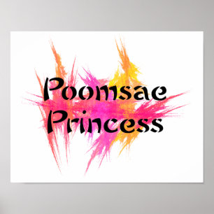 Roze Poomsae Prinses Poster