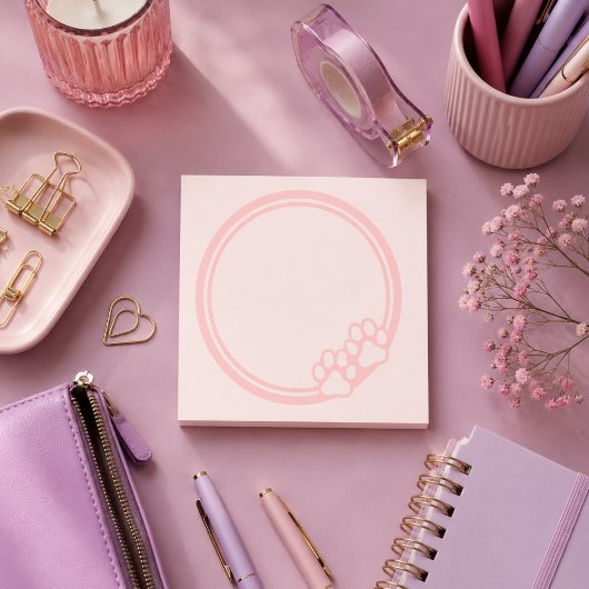 Roze Pootafdruk Post-it® Notes