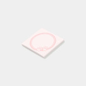 Roze Pootafdruk Post-it® Notes (Schuin)