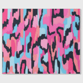 Roze Pop Abstract Cadeaupapier (Vlak)