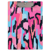 Roze Pop Abstract Klembord (Voorkant)