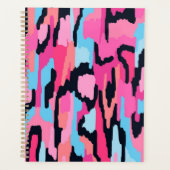Roze Pop Abstract Planner (Voorkant)